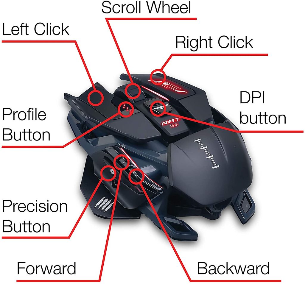 Mad Catz The Authentic R.A.T. Pro S3 Optical Gaming Mouse