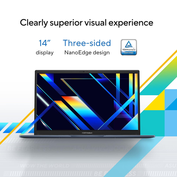  Laptop  ASUS Vivobook 14 Laptop, 14” FHD (1920 x 1080) Display, Intel Core i5-1235U CPU, 8GB RAM, 256GB SSD, Windows 11 Home, Quiet Blue, F1404ZA-AS51 