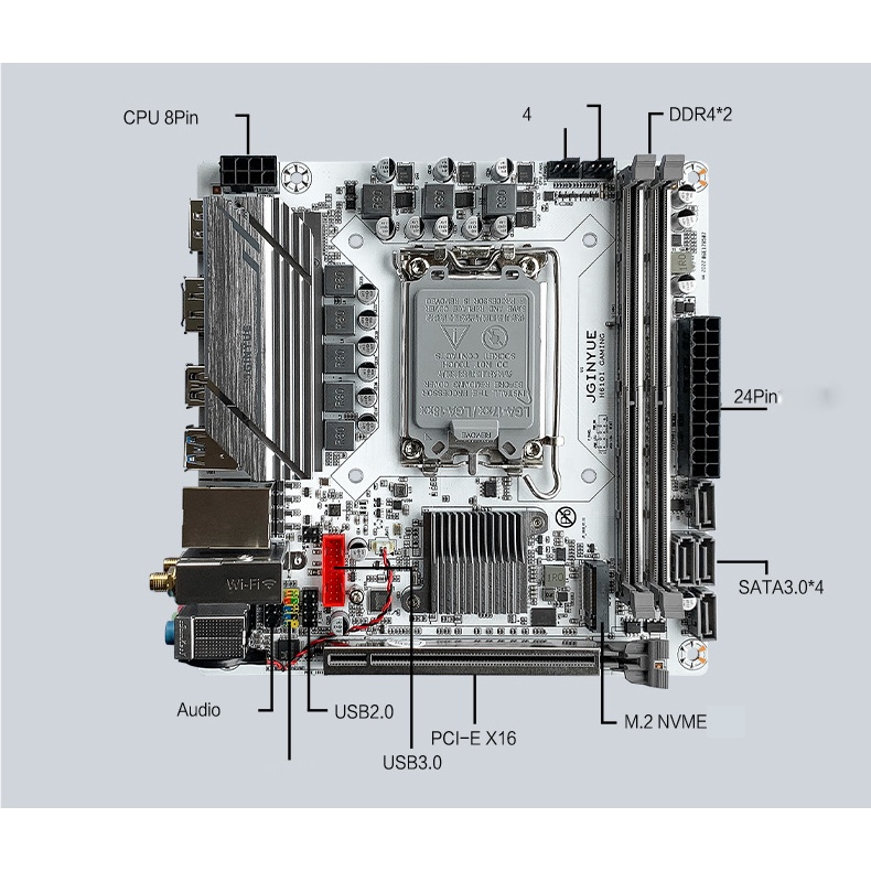 Mainboard ITX JGINYUE H610i