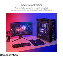 Vỏ Case Asus ROG Strix Helios GX601 Tempered Glass Gaming (Mid Tower/Màu Đen/Led RGB)