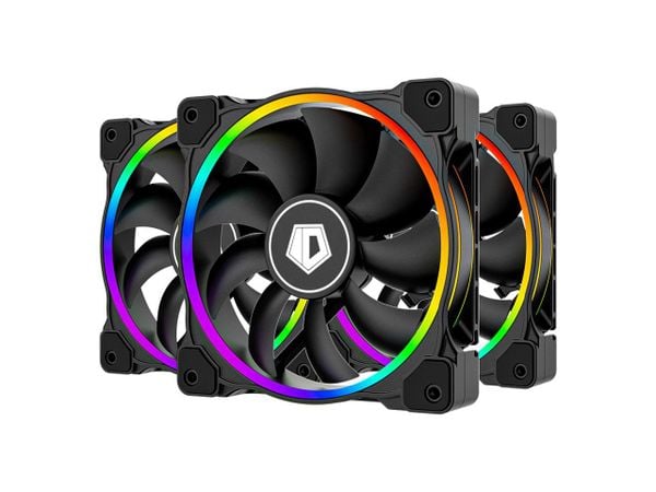  Bộ 3 Quạt tản nhiệt ID-Cooling ZF-12025-RGB TRIO ARGB Remote 