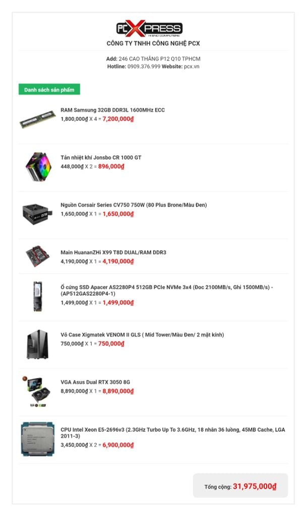 BỘ PC XEON 2x2696v3 | 128GB RAM | 3050 8GB CHUYÊN GIẢ LẬP VÕ LÂM VL, MIR4, GAME NFT