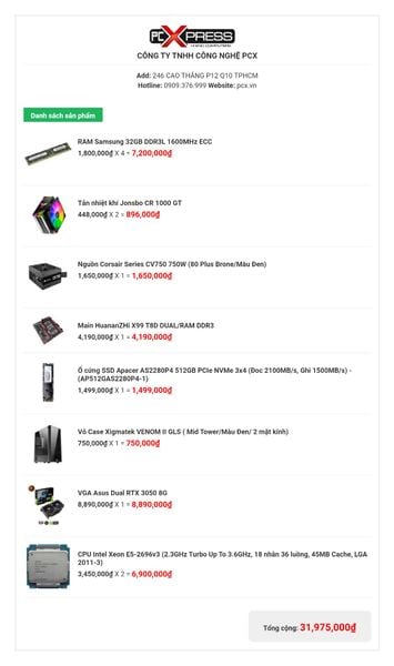  BỘ PC XEON 2x2696v3 | 128GB RAM | 3050 8GB CHUYÊN GIẢ LẬP VÕ LÂM VL, MIR4, GAME NFT 