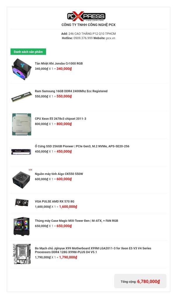 Bộ máy PCX Intel Xeon 2678v3 12/24 Cores turbo unlocked - 16GB DDR4 - 256GB SSD - VGA 570 8GB - Windows 11 Pro Gaming siêu tiết kiệm PUBG Liên Minh GTAV EldenRing GoW