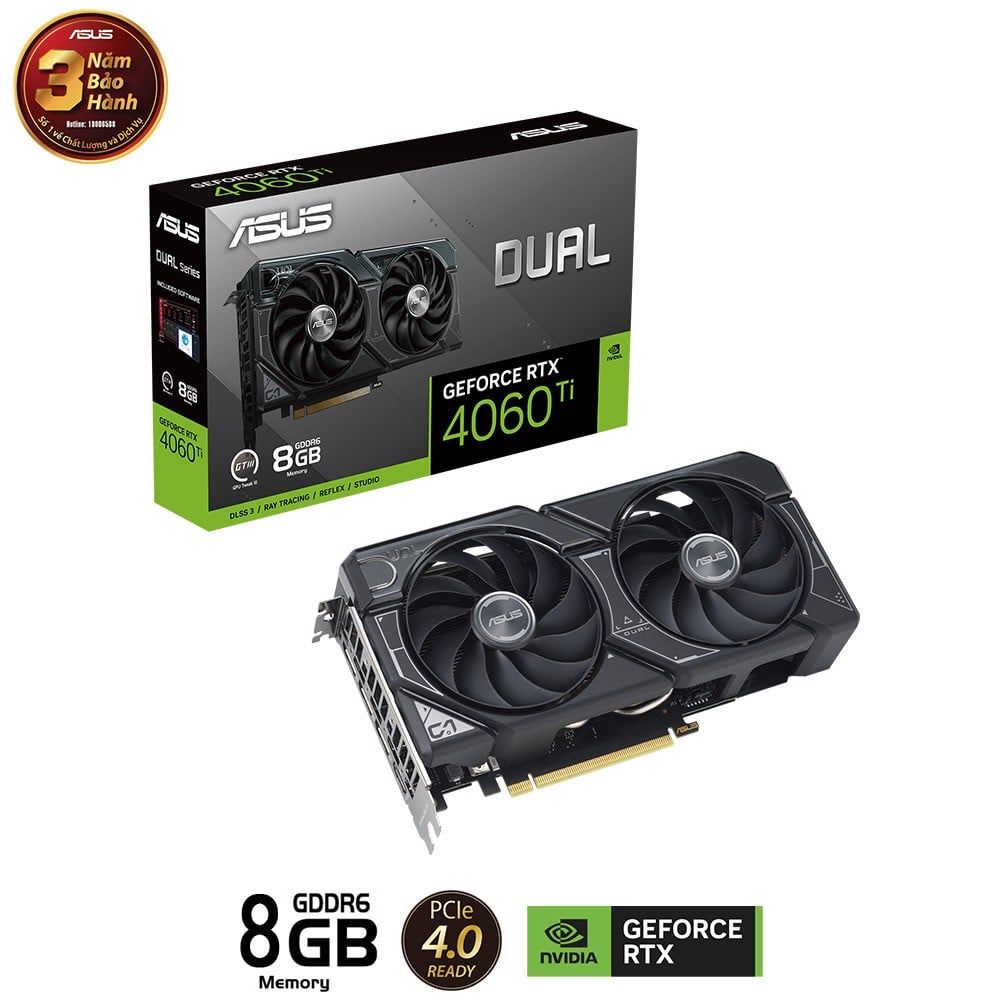 ASUS Dual GeForce RTX 4060 Ti 08GB GDDR6X