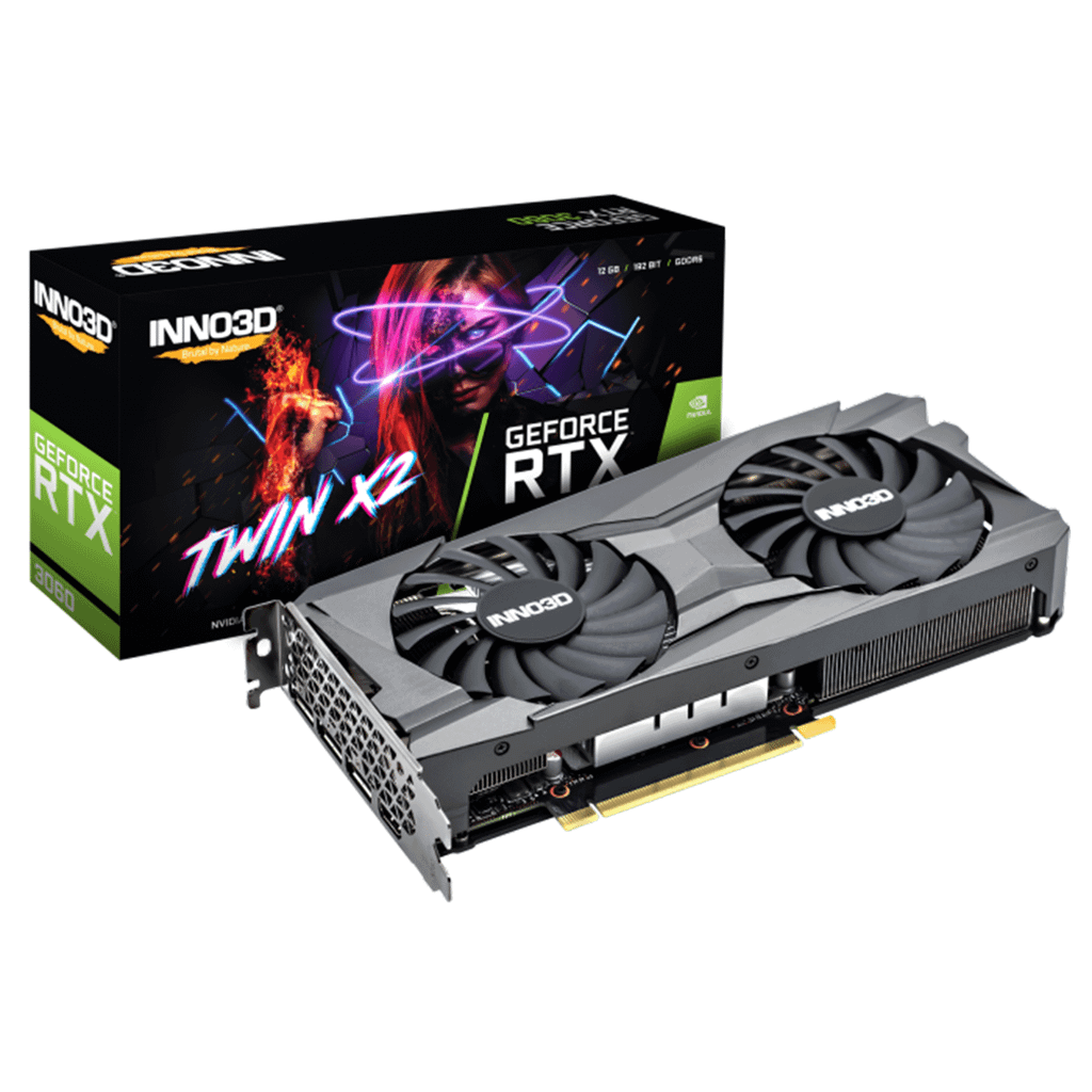 Card màn hình Inno3D GeForce RTX 3060 Twin X2 12G GDDR6 chính hãng