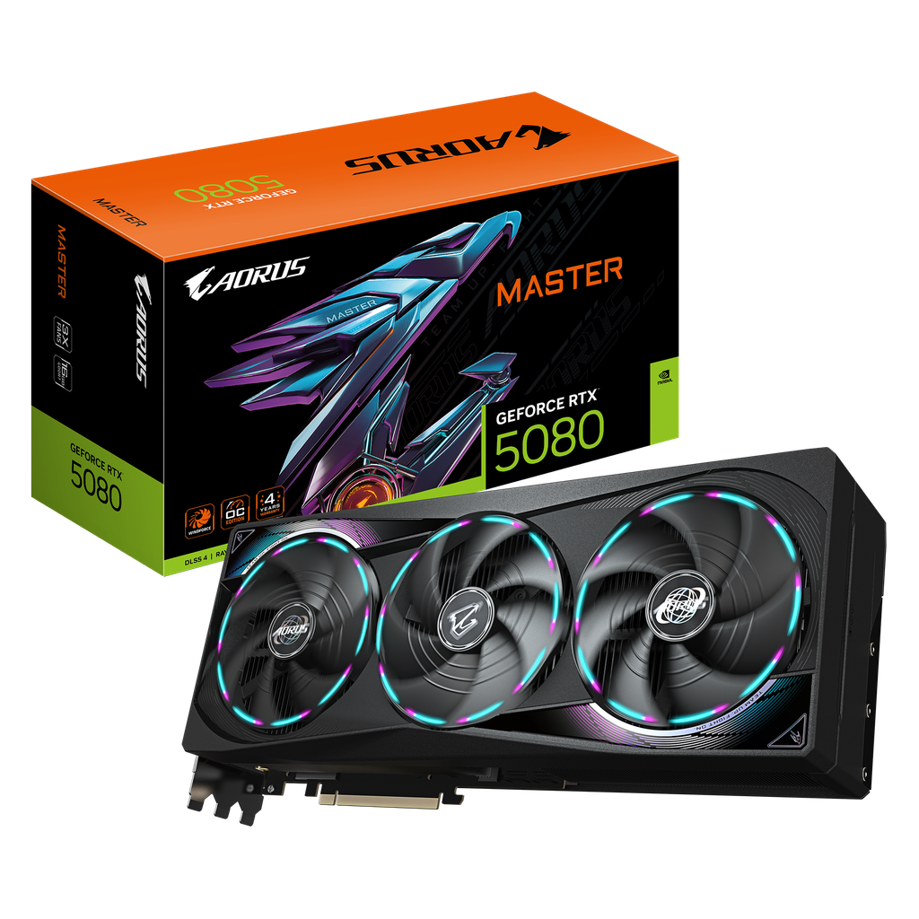 Card màn hình VGA Gigabyte AORUS GeForce RTX™ 5080 MASTER 16G