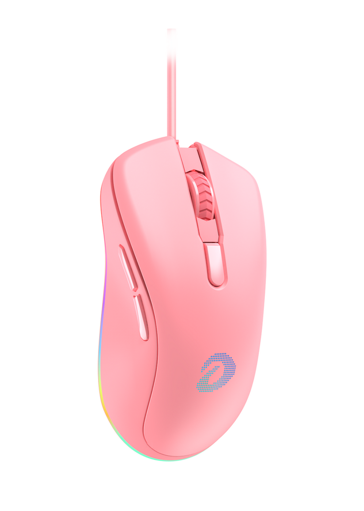 Chuột Gaming DAREU EM908 Pink (LED RGB, BRAVO sensor)