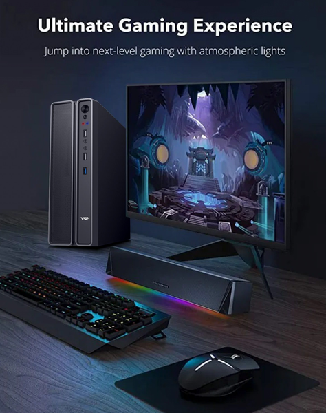  Combo case SFF + PSU-550W văn phòng nhỏ gọn 