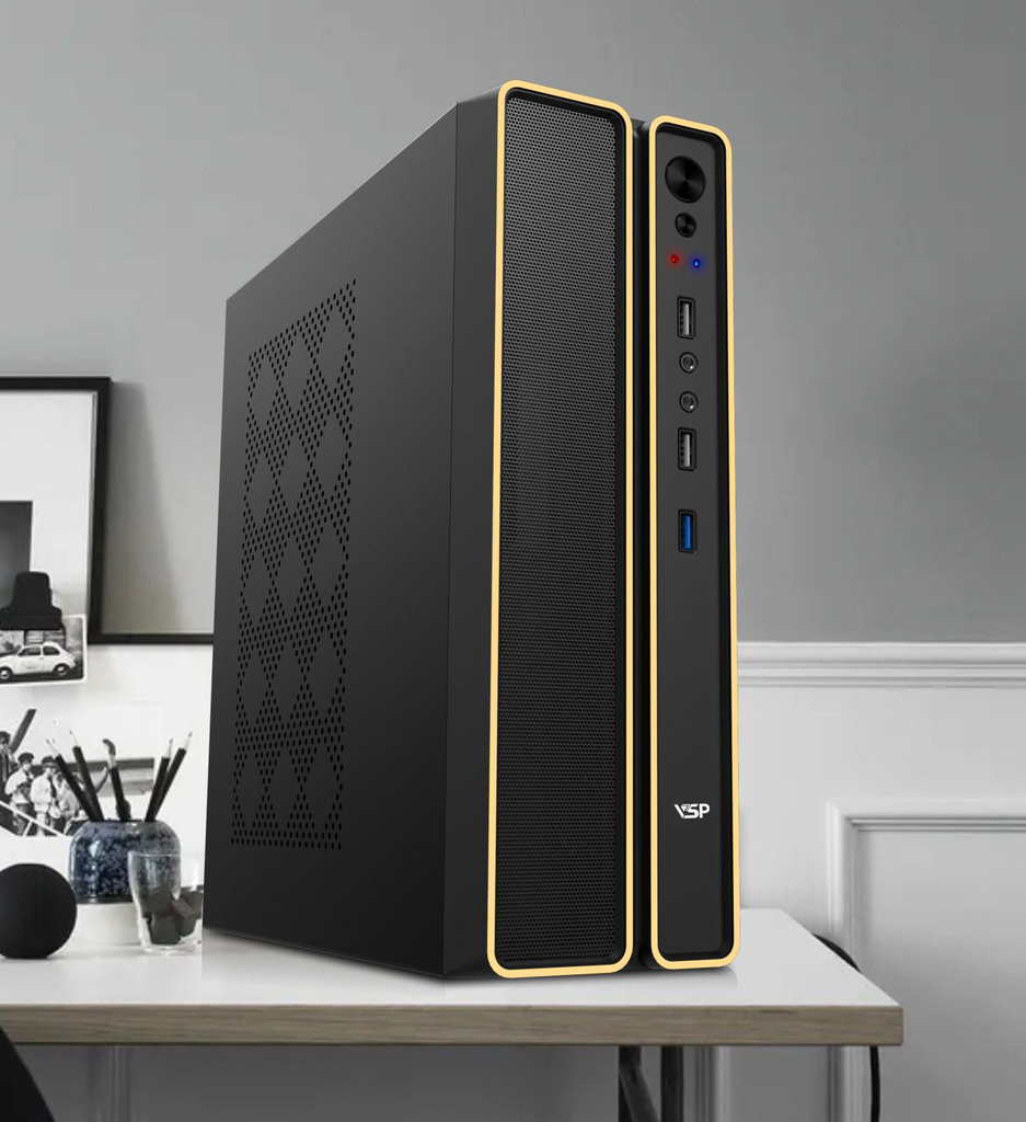 Combo case SFF + PSU-550W văn phòng nhỏ gọn