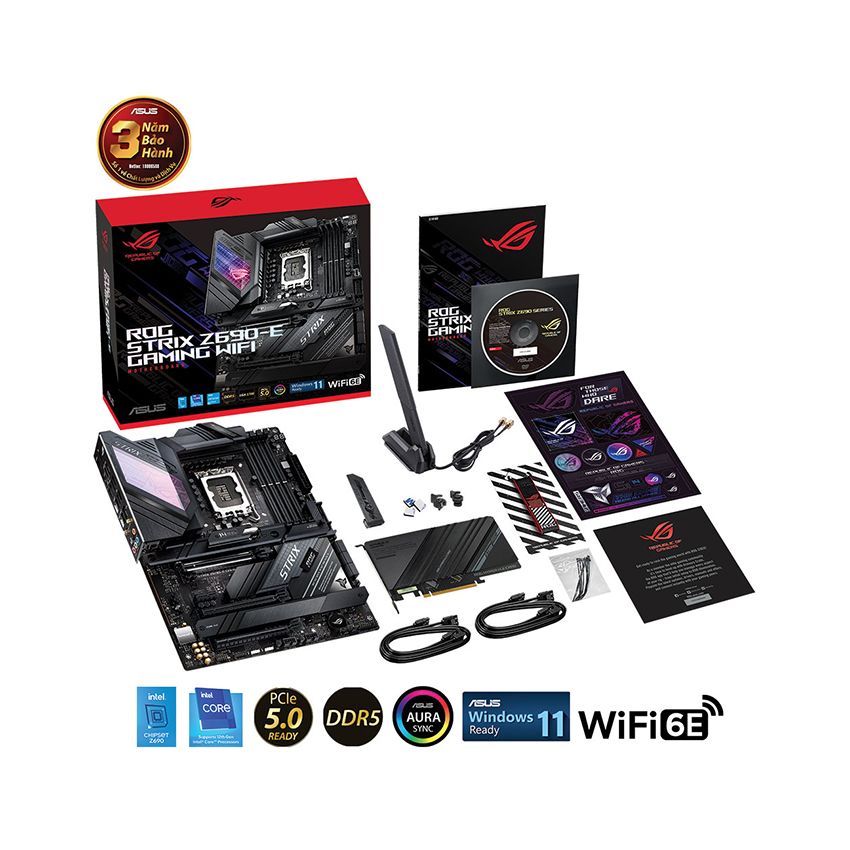 MAINBOARD ASUS ROG STRIX Z690-E GAMING WIFI (INTEL Z690, SOCKET 1700, ATX, 4 KHE RAM DDR5)