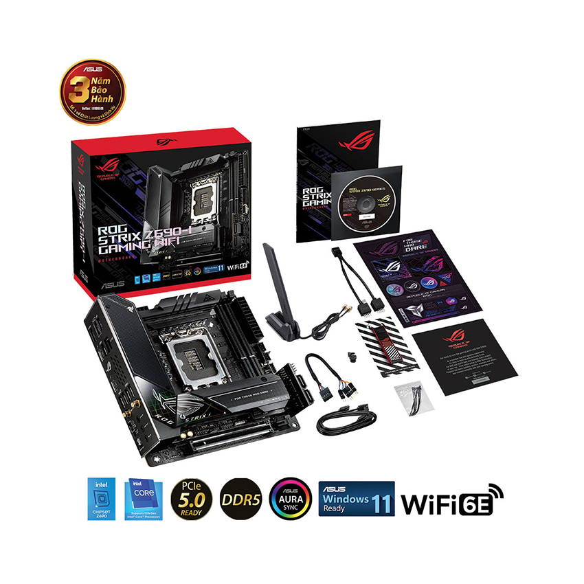 Mainboard ASUS ROG STRIX Z690i GAMING WIFI (Intel Z690i , Socket 1700, Mini-ATX, 2 khe RAM DDR5)