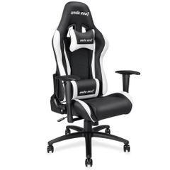 Anda Seat Axe Black/White – Full Pu Leather 4D Armrest Gaming Chair