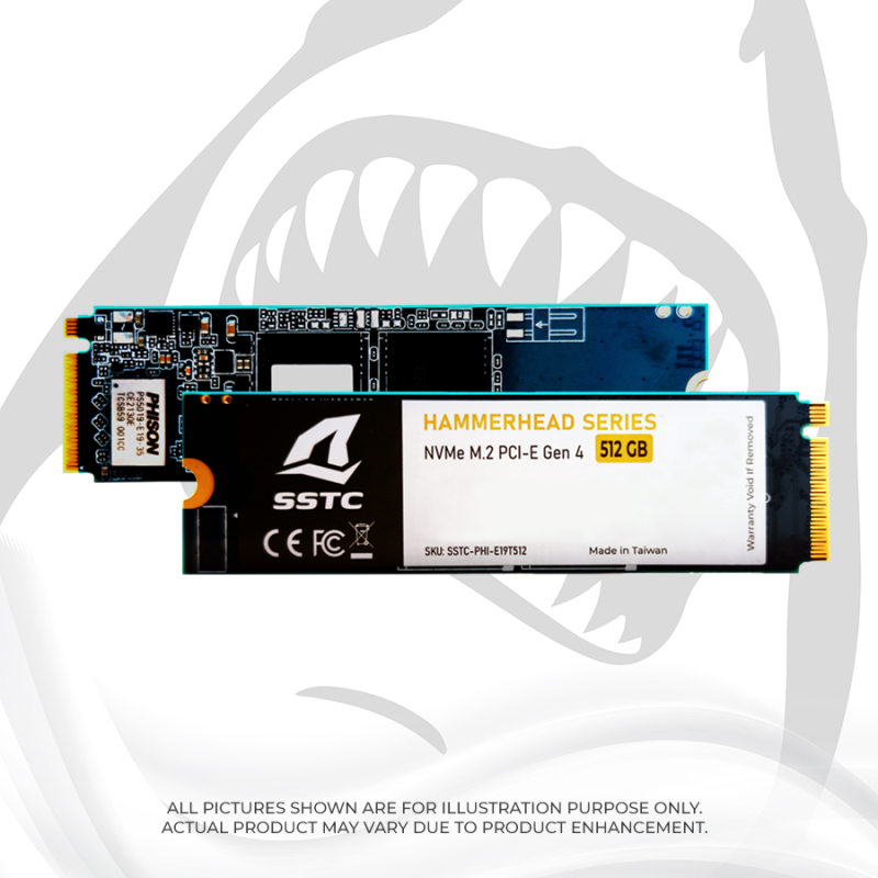 SSD SSTC HAMMERHEAD 512GB NVMe M.2 E19T-512GB (Gen 4) 3600MB/s