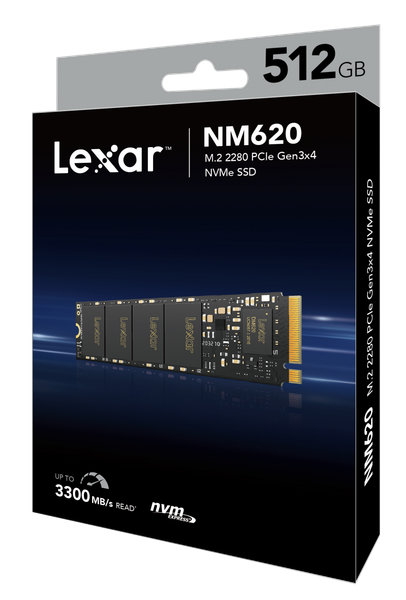  Ổ cứng SSD Lexar NM620-512GB M.2 2280 PCIe (Tốc độ: 3500Mb/s) 