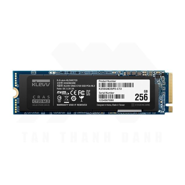  SSD KLEVV CRAS C720  – M.2, NVMe Gen3x4 