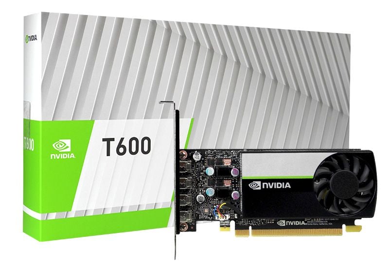 Card đồ họa Nvidia Quadro T600 (4GB GDDR6, 128-bit, 4x mini DisplayPort)