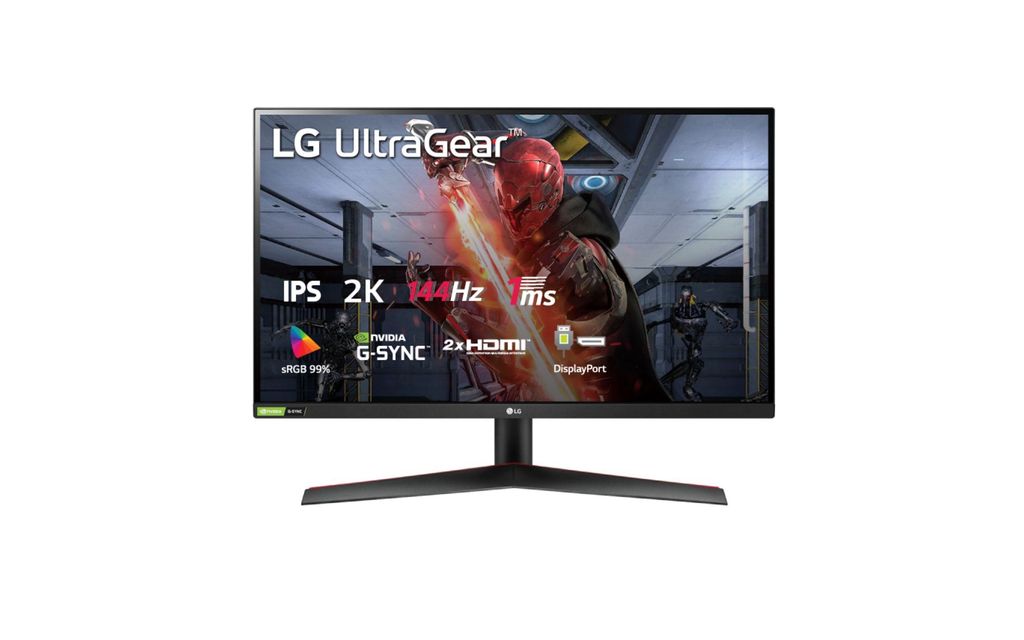 LG UltraGear 27GN800-B Gaming Monitor – 27 inch, QHD, IPS, 144Hz, 1ms (GtG), HDR10, G-Sync