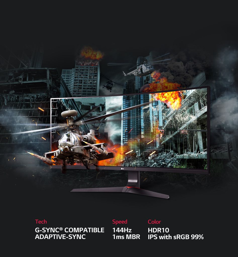 Màn hình cong LG 34GL750 34 inch IPS 144Hz G-Sync HDR chuyên game