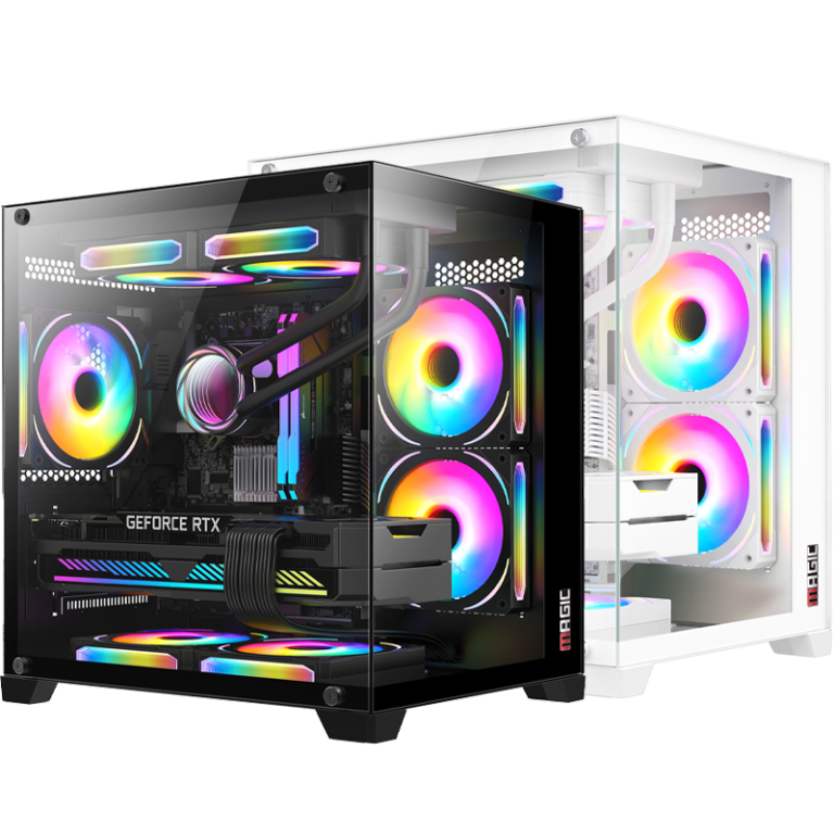 CASE MAGIC AQUA-M ULTRA BLACK  3FAN ARGB