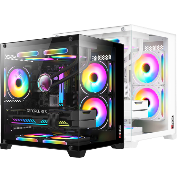  CASE MAGIC AQUA-M ULTRA BLACK  3FAN ARGB 