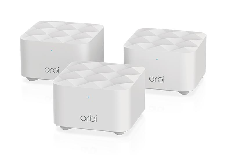 Bộ phát Wifi 3 cục Netgear Orbi Dual-band Mesh WiFi System, 1.2Gbps, Router + 2 Satellites AC1200 Mesh WiFi System (RBK13)