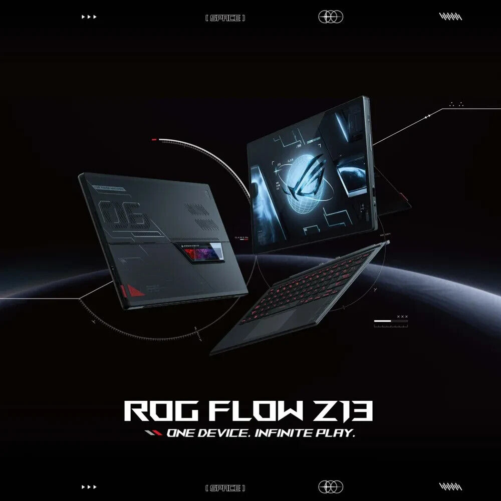 Laptop Asus ROG Flow Z13 GZ301ZE ( i9 12900H, RTX 3050 Ti , Ram 16GB DDR5, SSD 1TB, 13.4 Inch IPS 120Hz WUXGA TouchScreen )