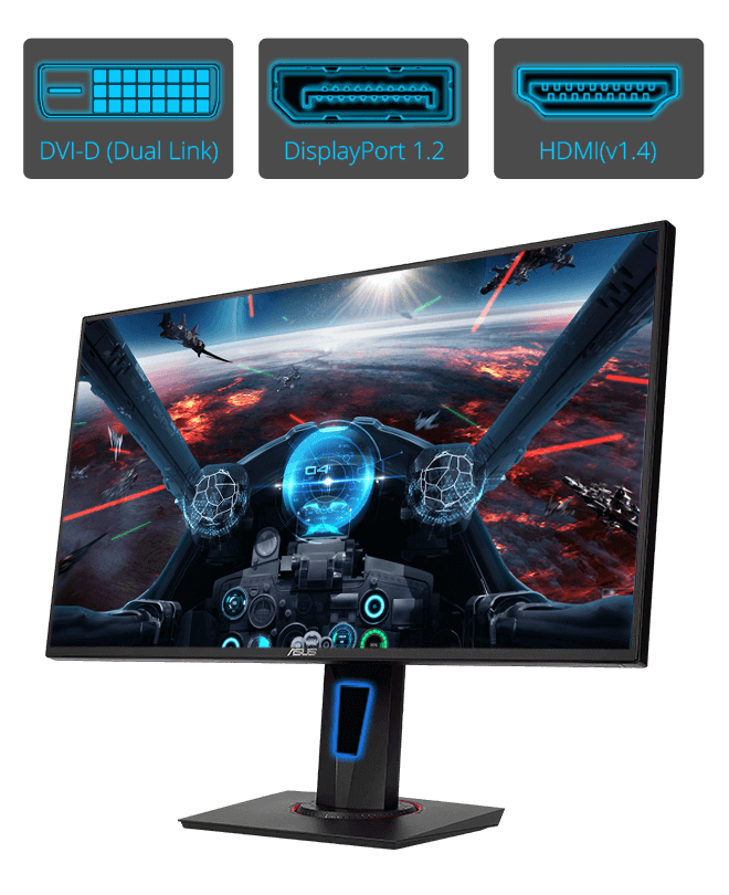 Rog Vg278qf G Sync ASUS VG278QR Gaming Monitor 27inch, Full HD, 165Hz - Main Image