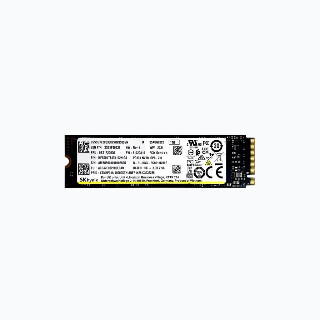 SSD Hynix PC801 512GB M2 2280 PCIe Gen 4.0 7000Mb/s