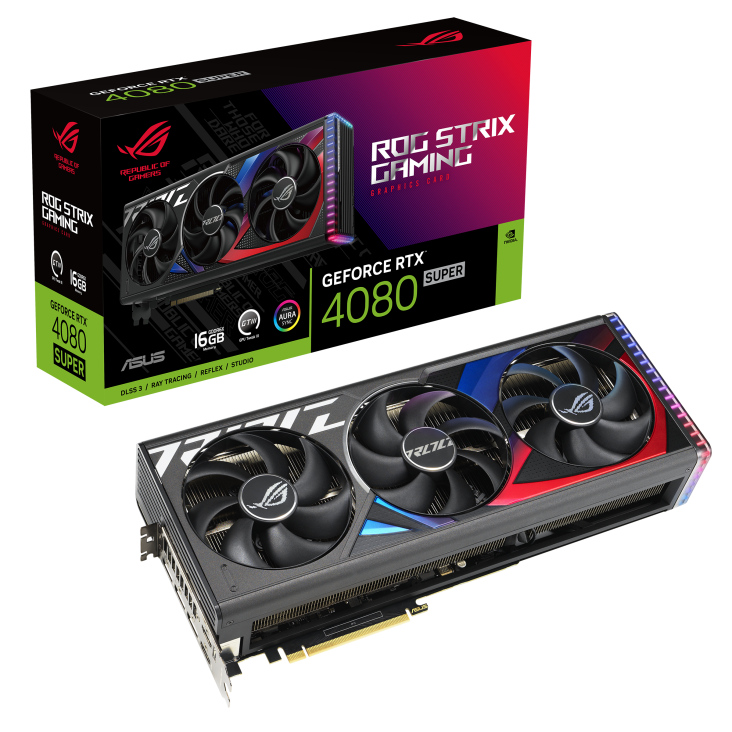 Card màn hình VGA ASUS ROG Strix GeForce RTX 4080 SUPER 16GB GDDR6X