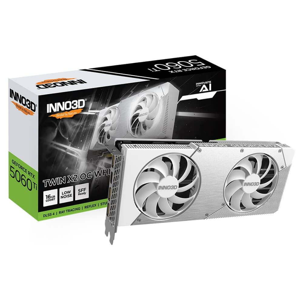 Card màn hình INNO3D RTX 5060 Ti Twin X2 OC WHITE 16GB