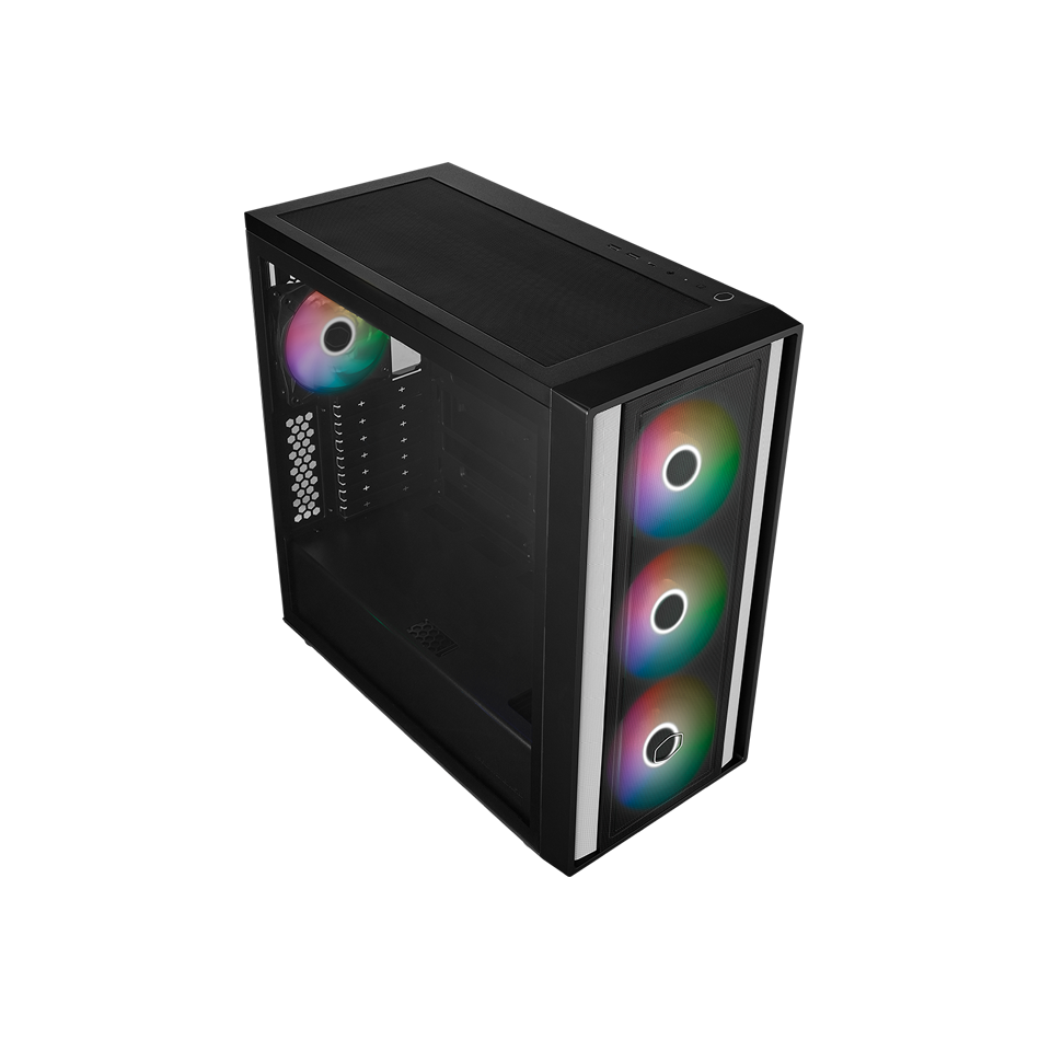 Thùng máy Cooler Master MasterBox 600 ATX - Đen 3 Fan | Back Connect Design