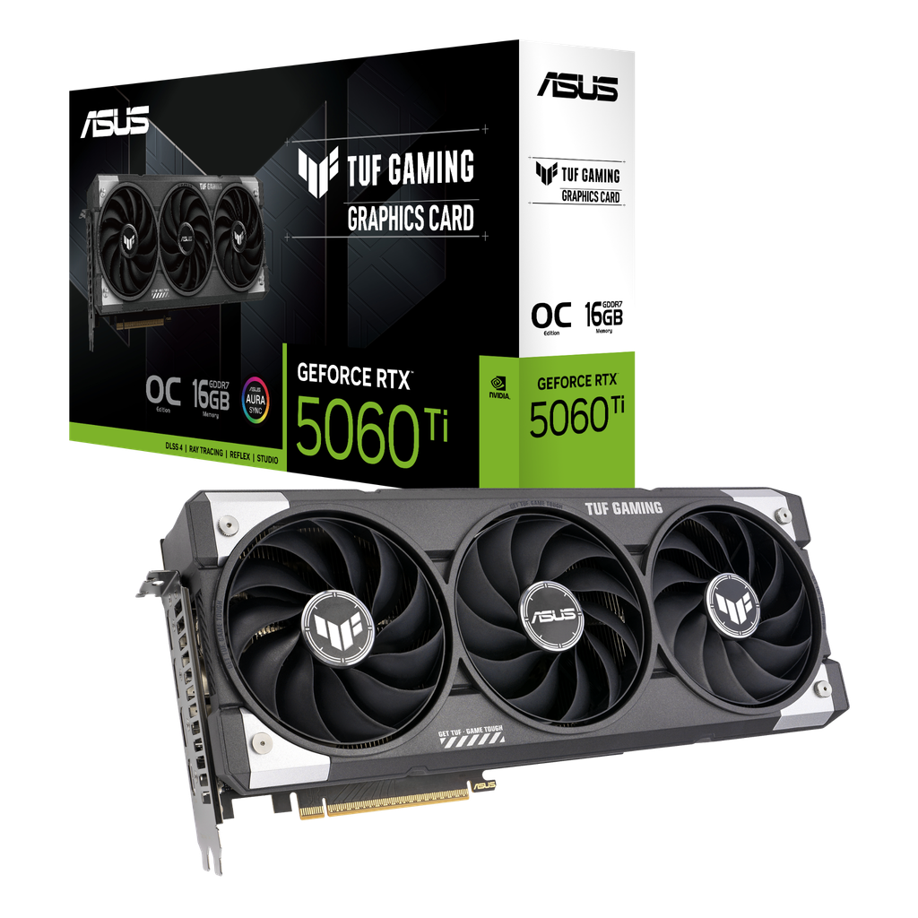 Card màn hình ASUS TUF Gaming GeForce RTX™ 5060 Ti 16GB GDDR7 OC Edition