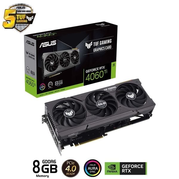  ASUS TUF Gaming GeForce RTX 4060 Ti 08GB GDDR6X 