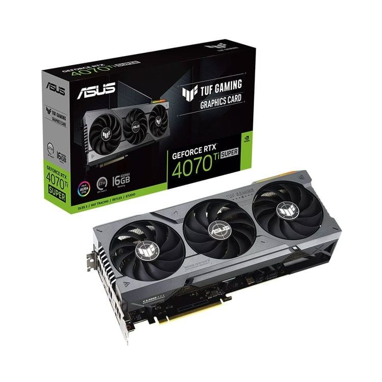 Card màn hình VGA ASUS TUF GeForce RTX 4070 Ti Super 16GB GDDR6X
