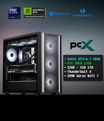 PCX ULTRA 7 265KF | 32GB DDR5 | 1TB SSD | NVIDIA RTX 5060 | Wifi 7