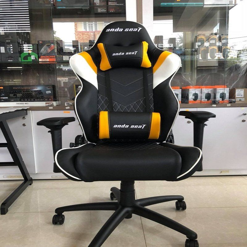 Anda Seat Assassin Black/Yellow V2 – Full Pu Leather 4D Armrest Gaming Chair