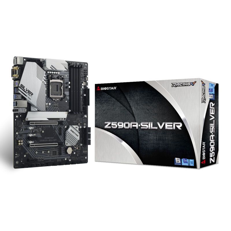 Mainboard BIOSTAR Z590A-SILVER WIFI (Intel Z590, LGA 1200, ATX, 4 Khe Cắm Ram DDR4)