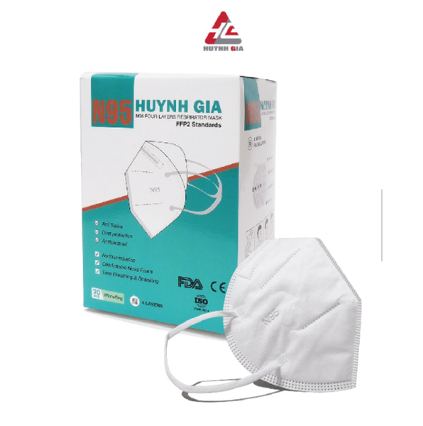 Khẩu trang N95 Huỳnh Gia Chính Hãng
