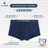  Quần Lót Nam Boxer Cotton cạp 2.5 Luxsion Màu Xanh Than 