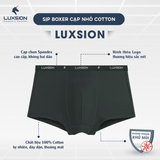  Quần Lót Nam Boxer Cotton Cạp 1.5 Luxsion Màu Xám Xanh 