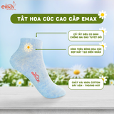  Tất Hoa Cúc Nữ Emax Cotton Tự Nhiên Thoáng Khí 