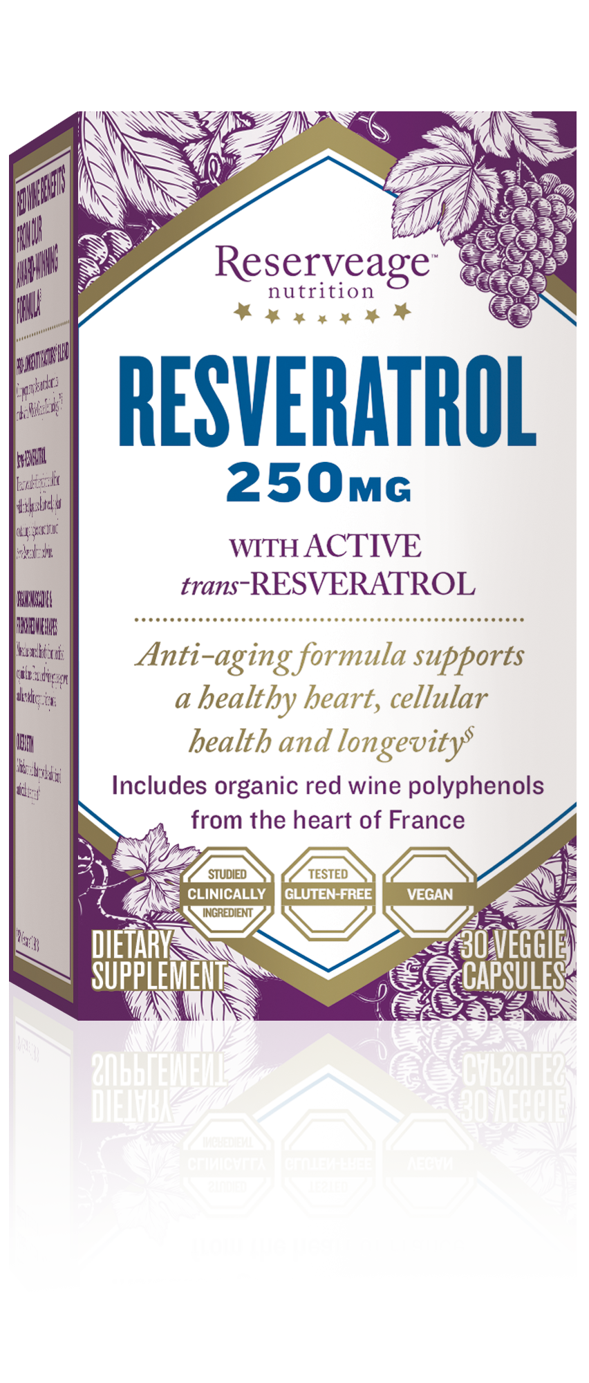  Viên Uống Hỗ Trợ Sức Khỏe Tim Mạch Resveratrol 250mg 30 viên 