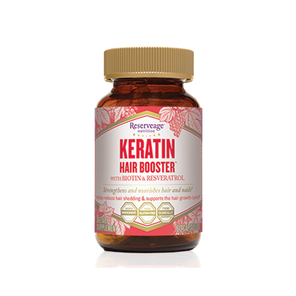 Keratin Hair Booster with Biotin & Resveratrol – reserveage Keratin Hair Booster with Biotin & Resveratrol – reserveage