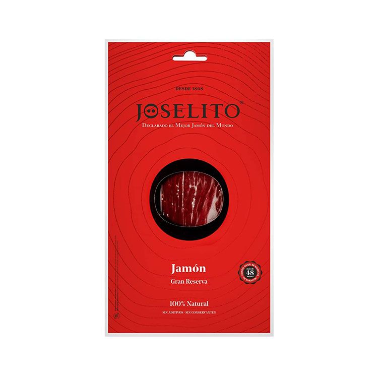 Thịt Đùi Heo Đen Iberico Tag Đen Bellota Muối 48 Tháng Cắt Lát Vỉ 70G - Joselito Gran Reserva Iberian Ham