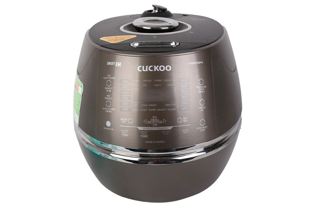 Nồi cơm áp suất điện từ Cuckoo 1.8 lít CRP-CHSS1009FN