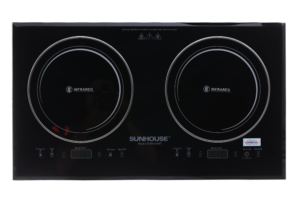 Bếp hồng ngoại đôi Sunhouse SHB9102MT