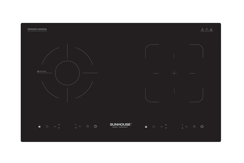 Bếp đôi điện từ hồng ngoại Sunhouse SHB9104MT
