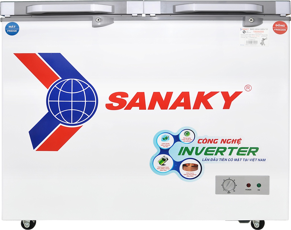 Tủ đông Sanaky Inverter 250 lít VH2599W4K