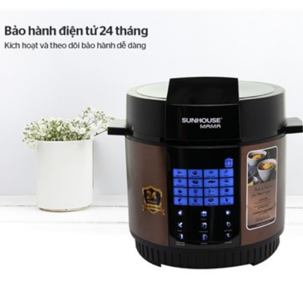 NỒI ÁP SUẤT ĐIỆN TỬ ĐA NĂNG SUNHOUSE MAMA SHD1588B